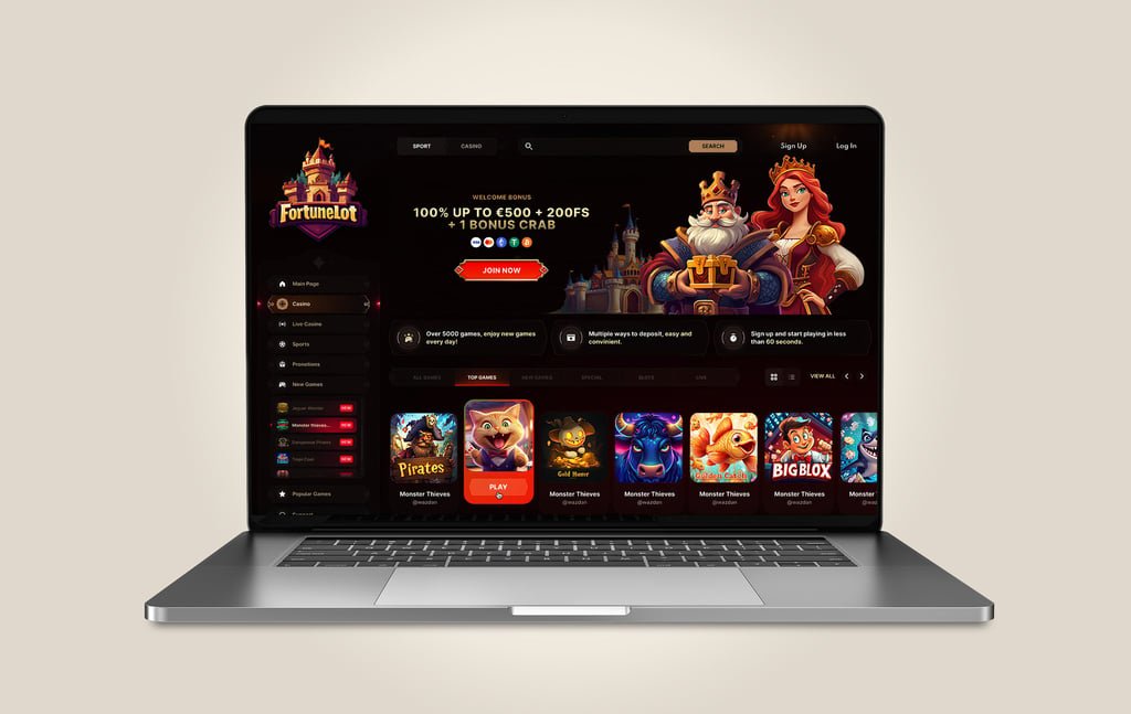 Fortunelot — iGaming UI/UX concept